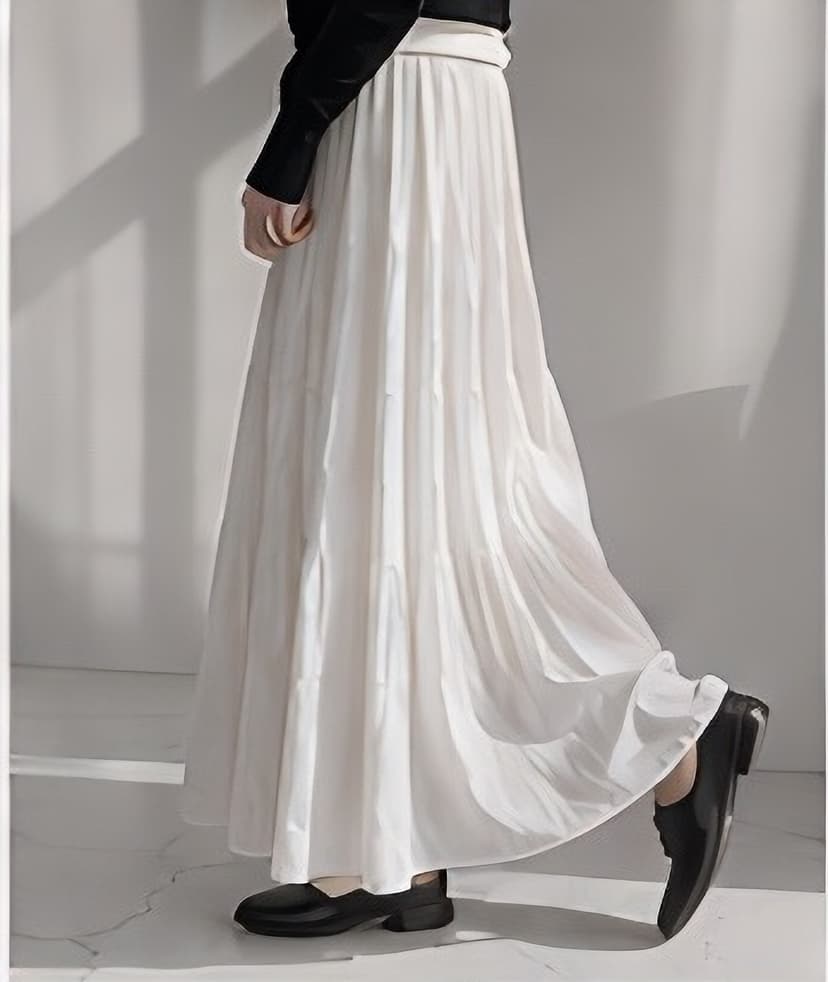 エアリーロングフレアスカート