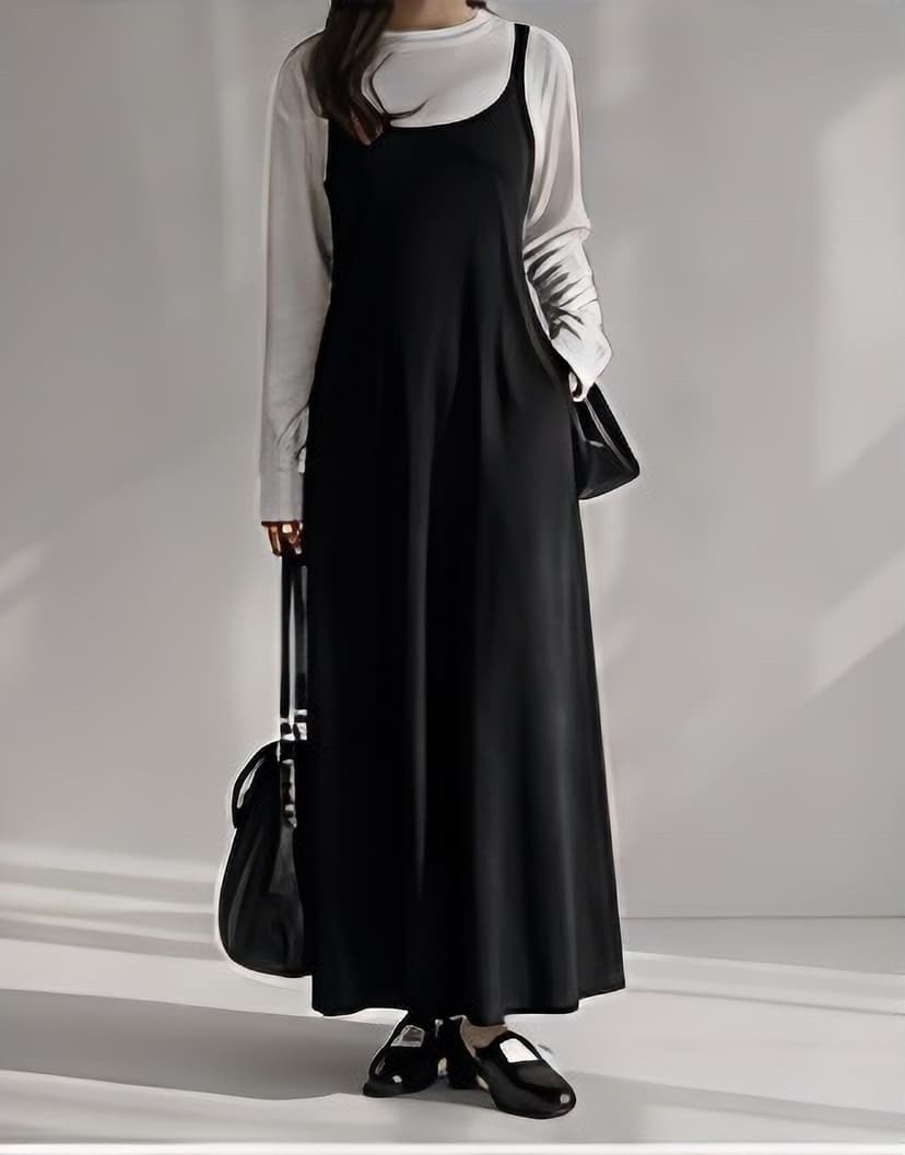 レイヤードキャミワンピース