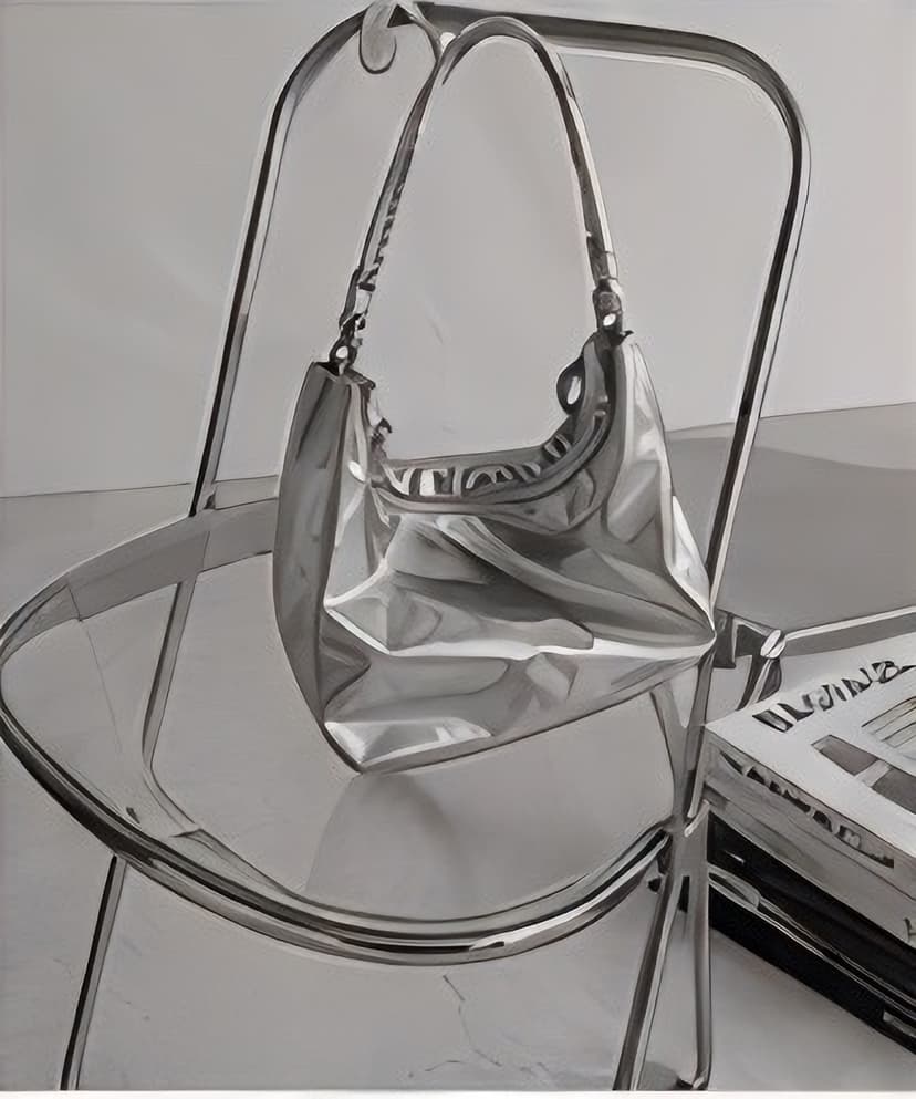 メタリックショルダーバッグ